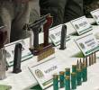 Armamento y munición incautada al Clan del Golfo. FOTO: Cortesía
