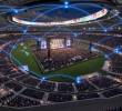 Además de la bandeja, que permitirá pasar de 42.000 a 60.000 asistentes de capacidad máxima, el estadio tendrá una cubierta que se iluminará (como en el Allianz Arena, de Múnich, Alemania) con los colores del equipo que juegue de local: verde si es Atlético Nacional y rojo si es el Medellín. Imagen: Cortesía