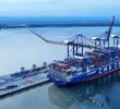Para Puerto Antioquia, la llegada de una embarcación de estas dimensiones representa un avance en la consolidación de la terminal como infraestructura para el movimiento de carga contenerizada y su integración con los mercados internacionales. FOTO: Cortesía.