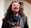 Viviana Marín, integrante de las Juventudes Comunistas (JUCO) en Bogotá. IMAGEN TOMADA DE VIDEO.