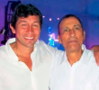 Jorge Bermúdez junto a su padre. FOTO CORTESÍA