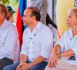 El presidente de la Federación Colombiana de Fútbol, Ramón Jesurúm, estuvo en el acto inaugural con el alcalde de Cali, Alejandro Éder y la gobernadora del Valle del Cauca, Dilian Francisca Toro. Foto: Cortesía FCF