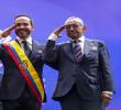 Con la banda cruzando el pecho de Abelardo de la Espriella, Colombia comenzó oficialmente un nuevo ciclo político. FOTO: TRANSMISIÓN EN VIVO