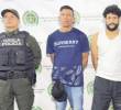 Hombres señalados de extorsionar trabajadoras sexuales del centro de Medellín. FOTO: FISCALÍA