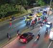 Así fue el momento del accidente. Foto: cortesía.