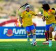 Colombia venció 1-0 a Venezuela, con tanto de Ingrid Guerra (#11), en el primer partido amistosos de los dos que tienen programados en Isla Margarita. FOTO CORTESÍA FCF