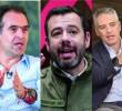 De izquierda a derecha: Federico Gutiérrez, alcalde de Medellín; Carlos Fernando Galán, alcalde de Bogotá; Andrés Julián Rendón, gobernador de Antioquia; y Alejandro Eder, alcalde de Cali. FOTOS Camilo Suárez y Colprensa