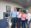 Grupo Argos, Nicky Jam, la Federación Nacional de Cafeteros e Isagén entregaron en Circasia, Quindío, la primera vivienda de Adopta un Hogar en el departamento, iniciativa que busca reconstruir 1.000 hogares afectados por el terremoto del 10 de agosto. FOTO cortesía Grupo Argos