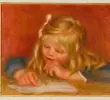 Este es el cuadro <i>Coco lisant,</i> retrato del hijo de Renoir que fue robado con otros tres más, pero luego en la huida de los ladrones fue abandonado. FOTO Cortesía Museo Renoir