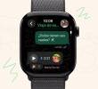 Así se ve la aplicación de WhatsApp instalada en un Apple Watch. FOTO cortesía