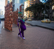Frente al Museo Nacional, diferentes grupos se reunieron en contra de la desmatelación de obras de arte. Foto: Colprensa