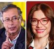 Gustavo Petro, presidente de Colombia; y las congresistas del partido Verde Caterine Juvinao y Katherine Miranda. FOTO: Colprensa, Congreso y Presidencia.