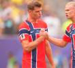 Alexander Sørloth y Erling Haaland, dos de los referentes de Noruega en el Mundial. FOTO GETTY
