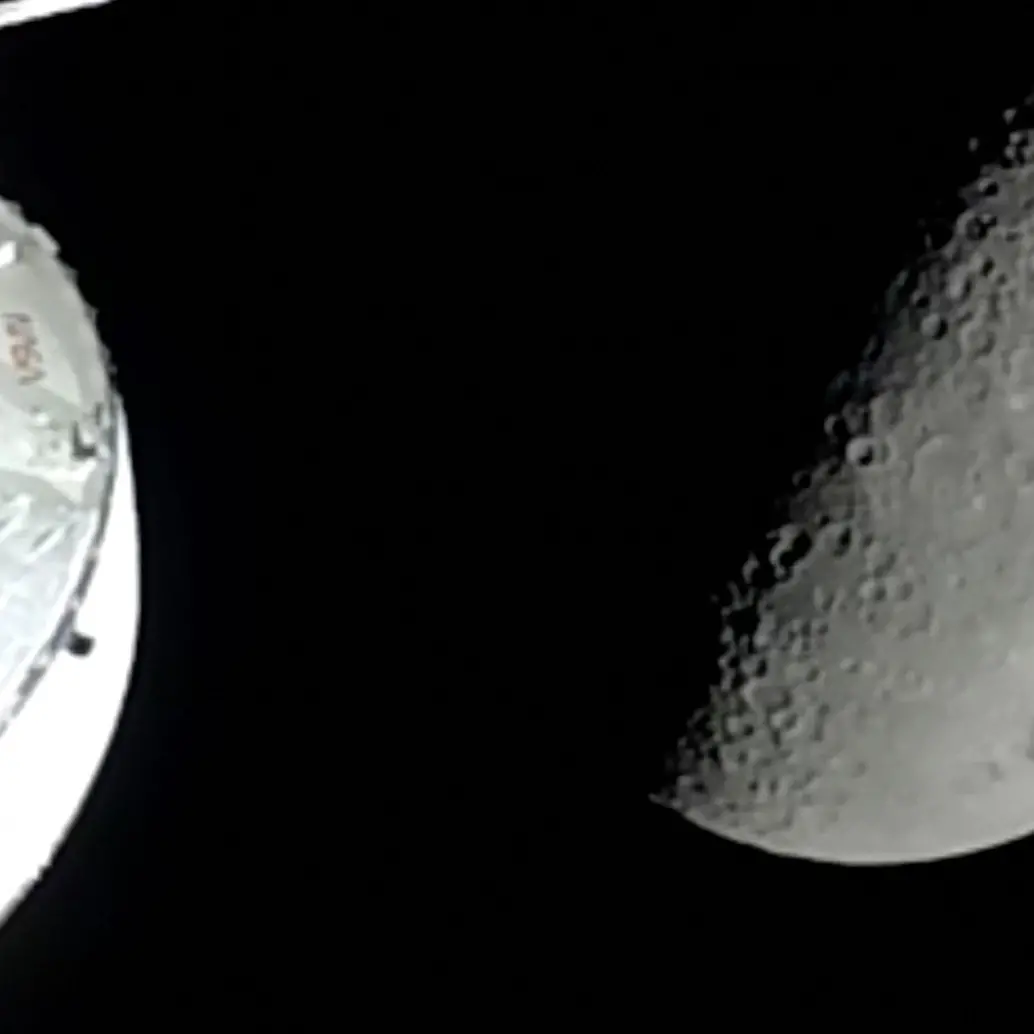 Astronautas de Artemis II inmortalizaron un “atardecer” de nuestro planeta, en una foto publicada este martes por la NASA. FOTO NASA/AFP