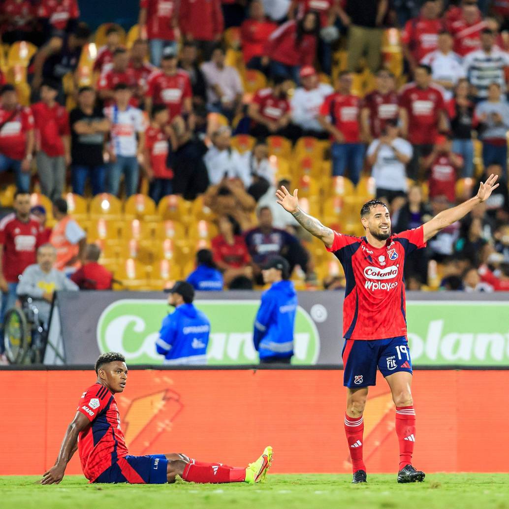 El delantero argentino Francisco Fydriszewski es el goleador del Medellín en el segundo semestre del 2025. Suma 14 celebraciones. FOTO: Camilo Suárez