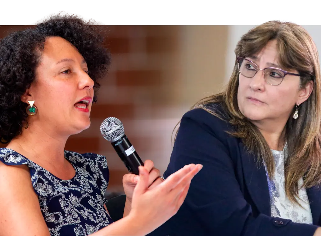 La exministra Ángela María Buitrago ha reiterado que ha sido intimidada y amenazada por la senadora Isabel Zuleta, en medio de cuestionamientos a la mesa de paz en Medellín. FOTO<b><span class="mln_uppercase_mln"> Camilo Suárez y Colprensa</span></b>