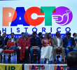 El Pacto Histórico está conformado, entre otros, por Colombia Humana, Polo Democrático Alternativo, Unión Patriótica, Partido Comunista Colombiano y otros movimientos. Foto: AFP