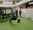 Desde el 17 de junio hasta el 19 de julio, la Fan Zone contará con un espacio para la transmisión de 37 partidos del certamen deportivo. FOTO: Cortesía.