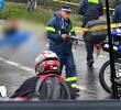 Así fue el accidente en la vía Medellín-Bogotá que habría involucrado a un vendedor ambulante. Foto: captura de video.