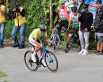 Duarte fue el más veloz este viernes en el esfuerzo individual hacia Palestina. El corredor de 36 años ya había ganado etapa y el título de la Vuelta a Colombia este año. FOTO CORTESÍA DIEGO GIRALDO 