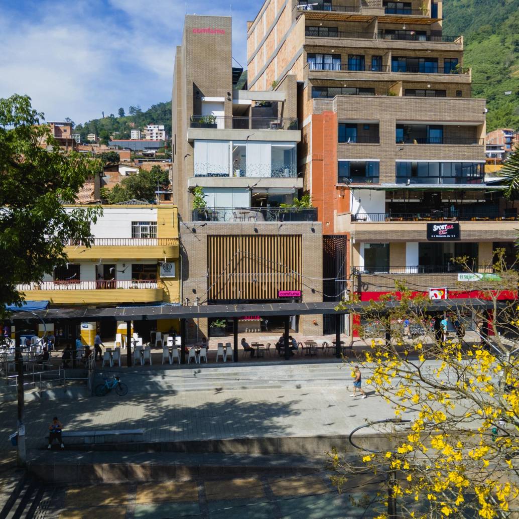 La nueva sede de Comfama en el parque de Amagá. FOTO: CORTESÍA