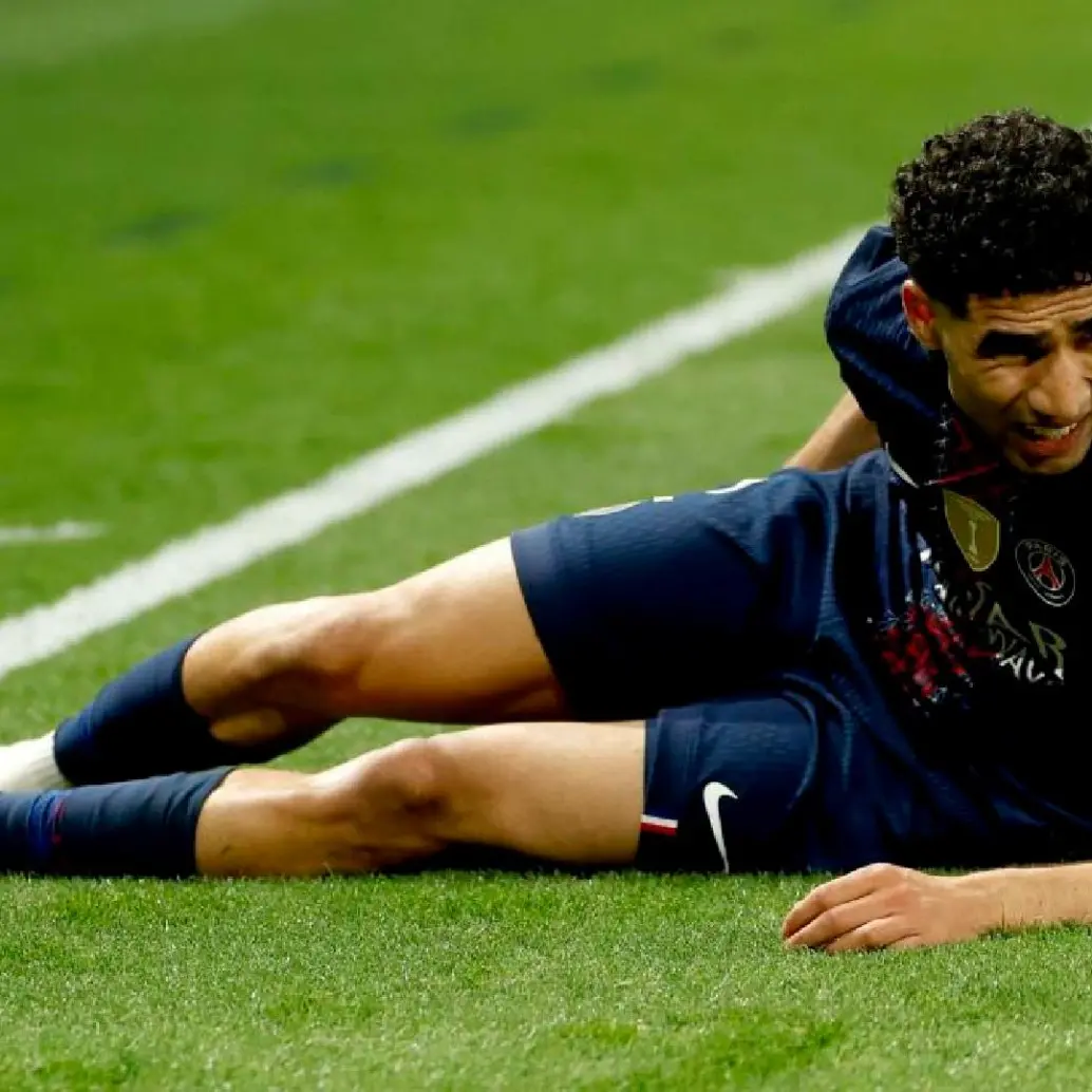 Achraf Hakimi también prende las alarmas en Marruecos de cara al Mundial de Norteamérica que comienza el 11 de junio. FOTO X-@MAXPPP