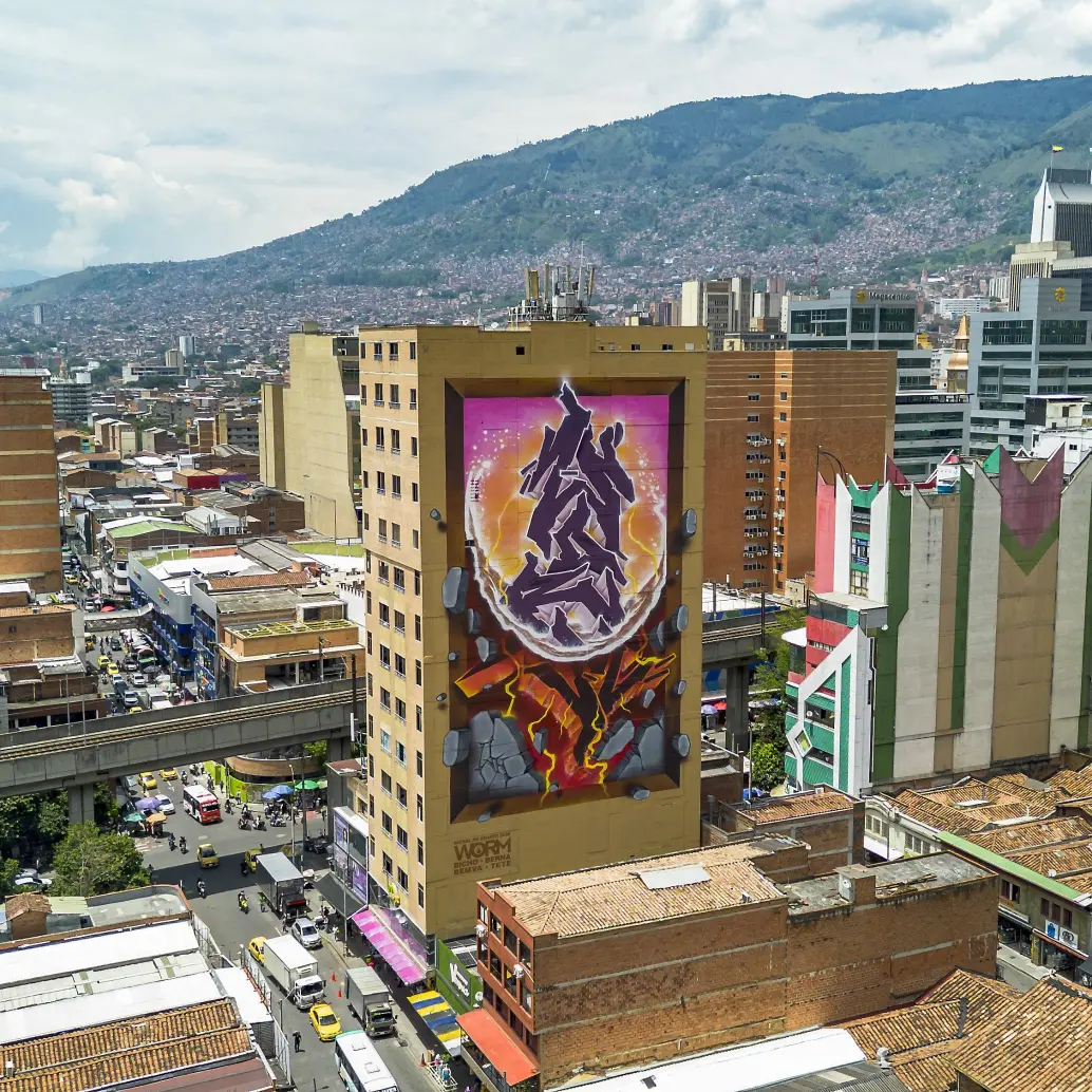 Panorámica del Centro de Medellín y sus laderas. Foto: Andrés Camilo Suárez Echeverry.