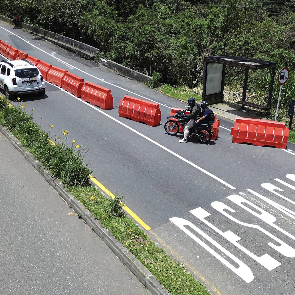 Imagen de referencia de las obras en el sector Chuscalito de Las Palmas. Foto: Manuel Saldarriaga Quintero.