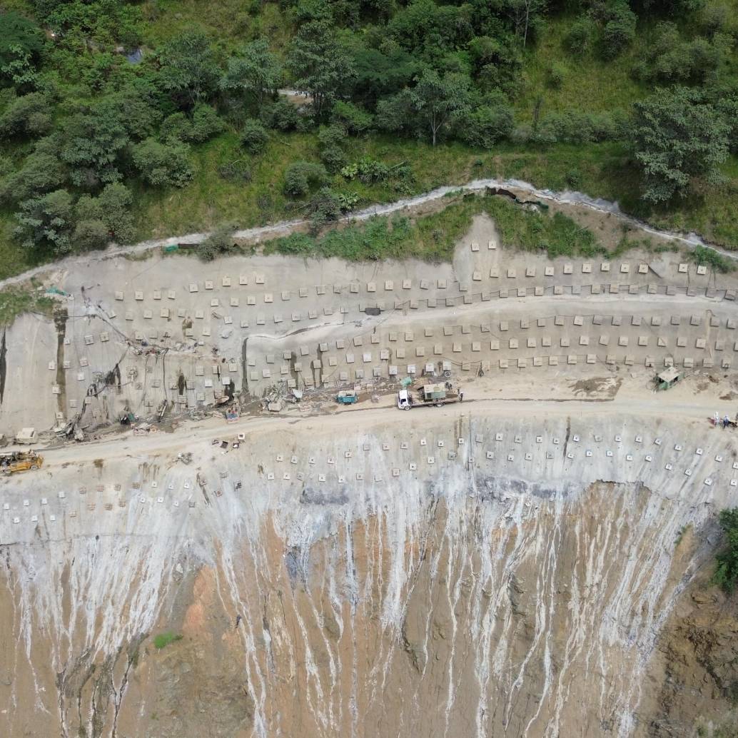 Covipacífico aclaró que la superficie de la vía aún no corresponde a su condición definitiva, ya que faltan obras complementarias. FOTO: Cortesía