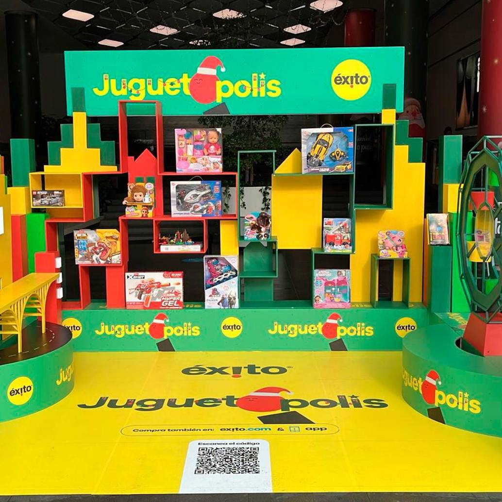 Juguetópolis no solo concentra la juguetería de Almacenes Éxito, sino que desea generar una conexión cercana con los niños y sus padres. Foto: Cortesía