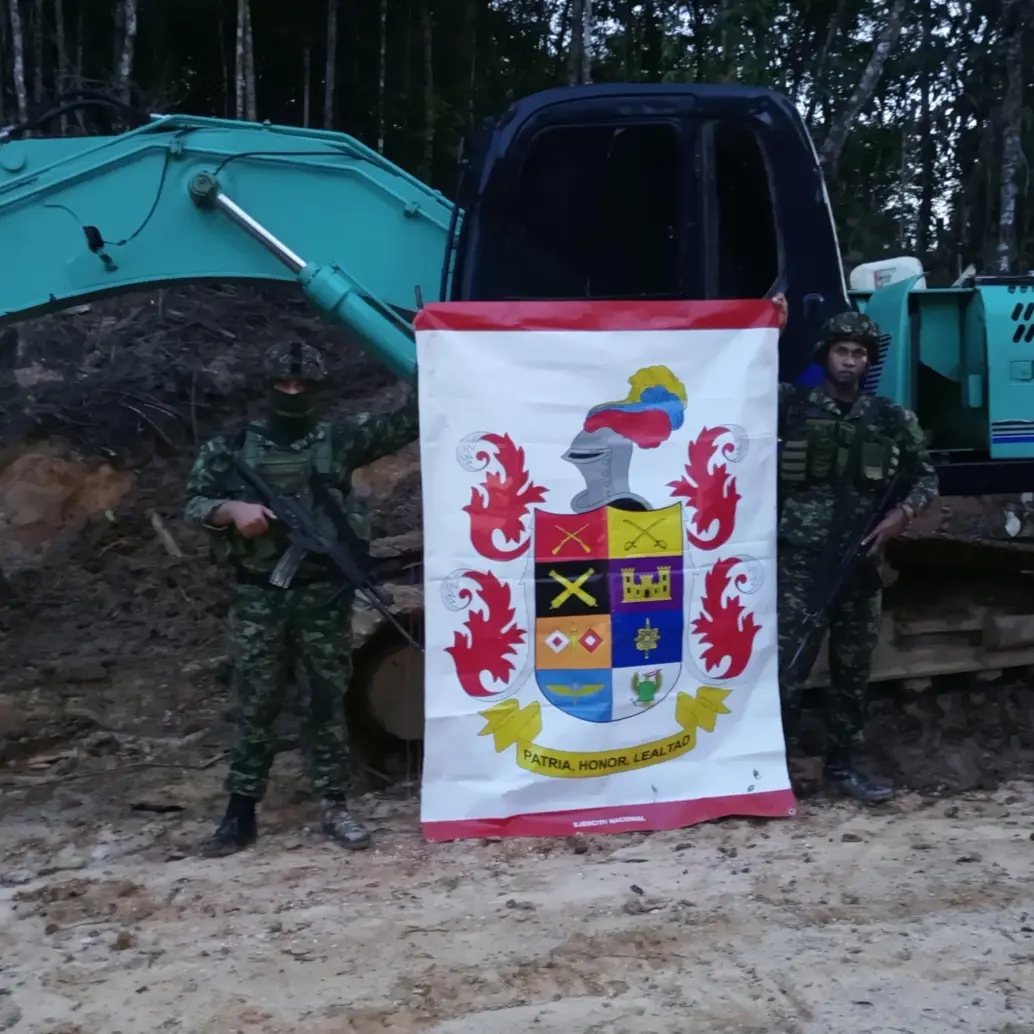 Imagen de referencia de un operativo de las autoridades contra la minería. FOTO: Tomada de redes sociales