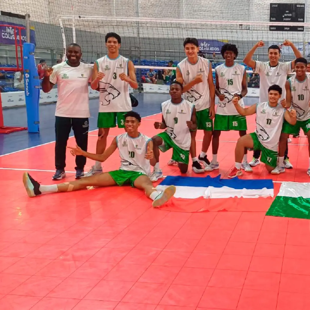 Antioquia viene acaba de ser campeón de los Juegos Intercolegiados. En voleibol masculino mostró superioridad. FOTO CORTESÍA