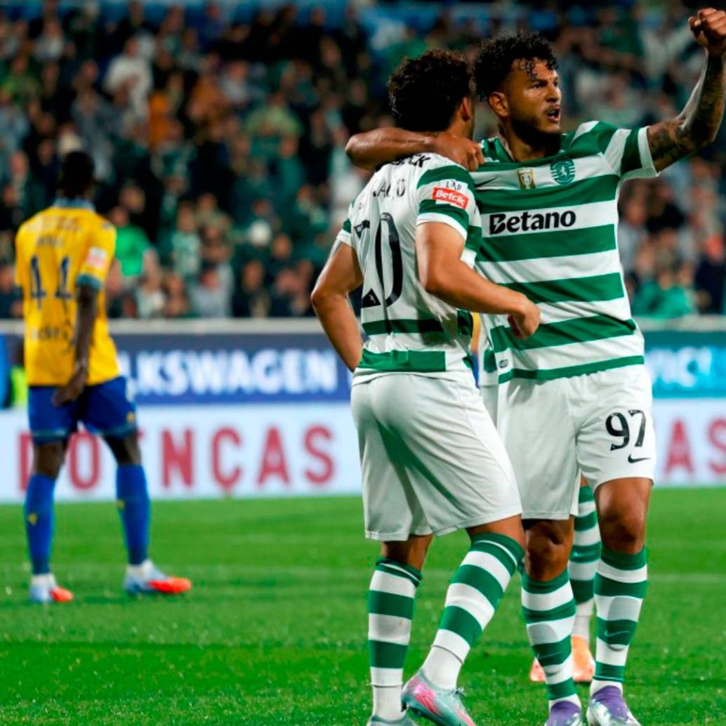 El colombiano Luis Suárez festejó un nuevo gol con el Sporting de Lisboa. FOTO GETTY