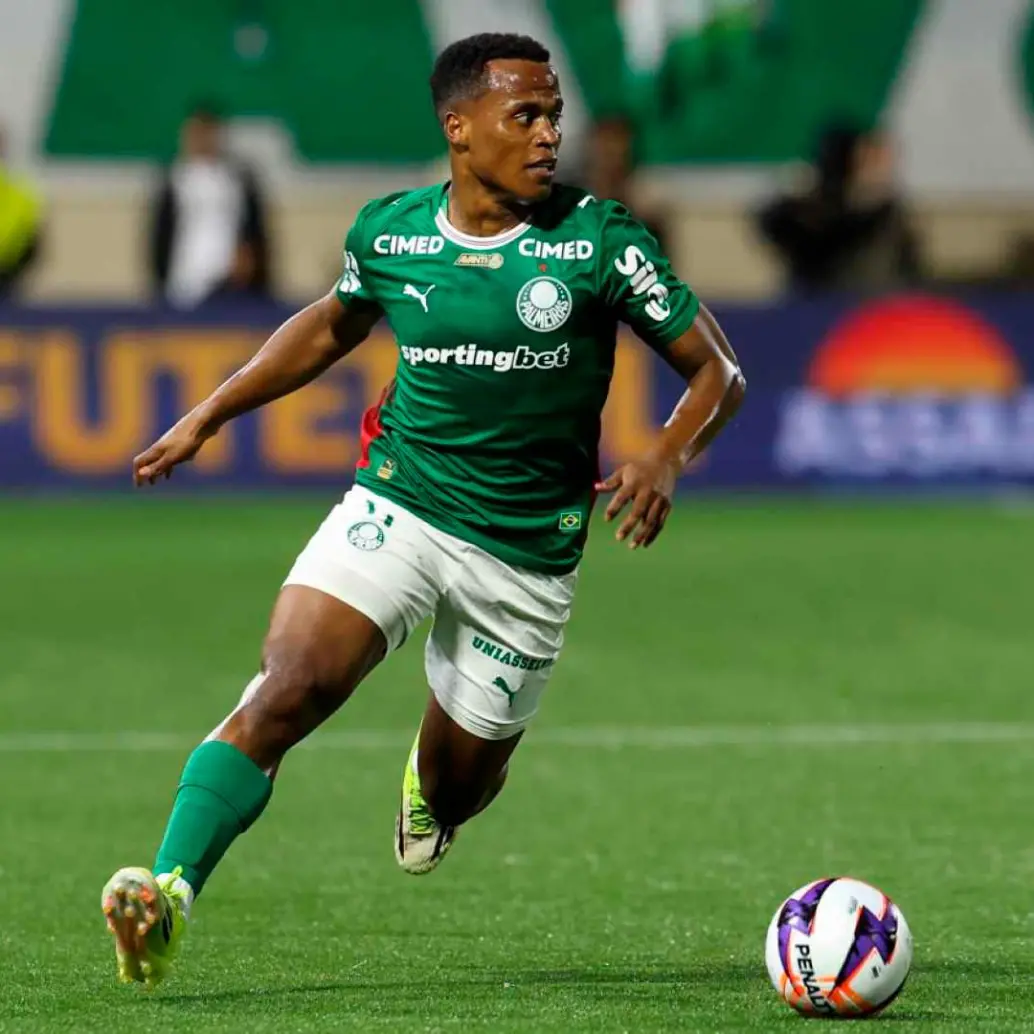 Jhon Arias suma 90 minutos con Palmeiras en cuatro partidos en los que ha ingresado al campo. FOTO TOMADA X@Palmeiras