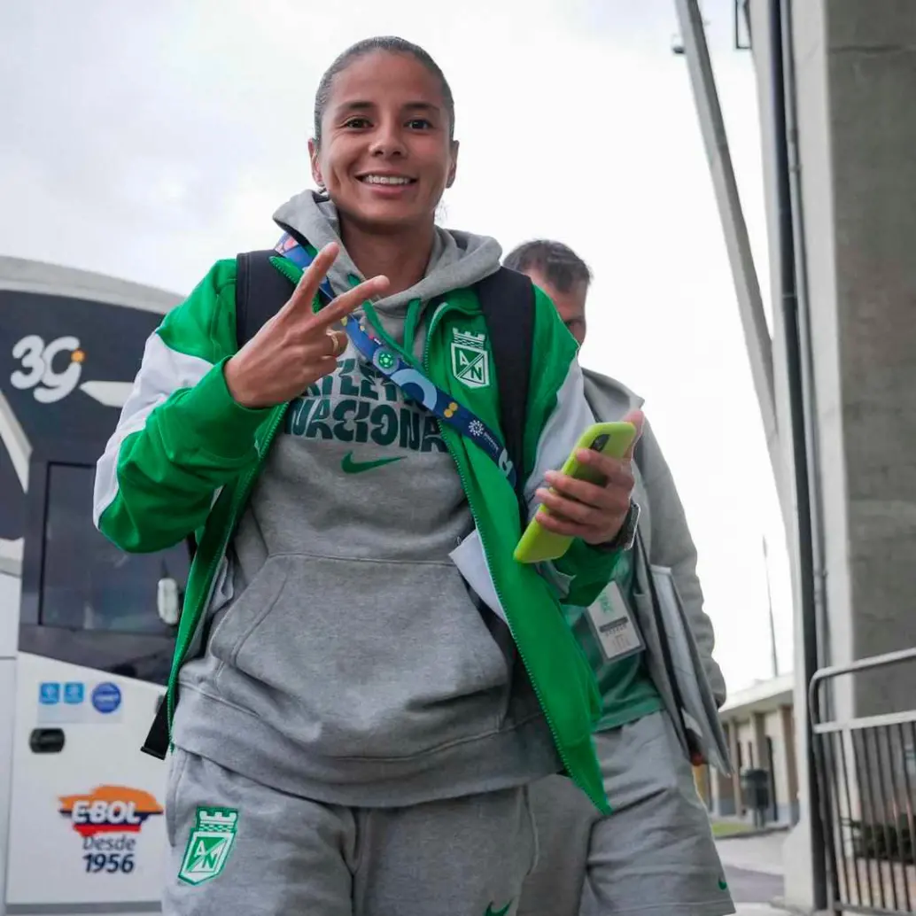 Geraldine Cardona es la capitana de Atlético Nacional. El equipo que orienta Jorge Mario Barreneche juega en Bogotá ante Santa Fe, en el cierre del cuadrangular. FOTO CORTESÍA NACIONAL FEMENINO