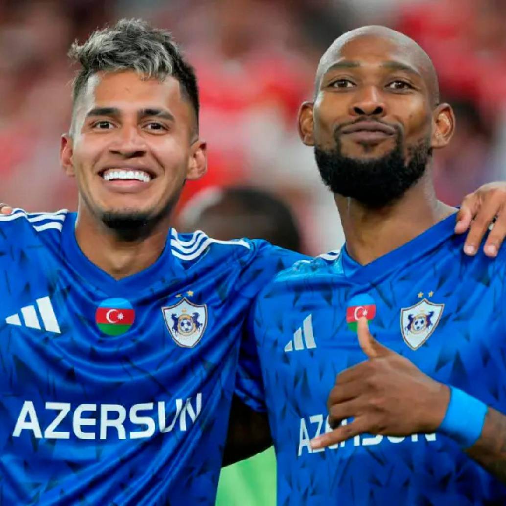  Camilo Durán y Kevin Median, los colombianos que sorprenden en el Qarabag. FOTO: GETTY 