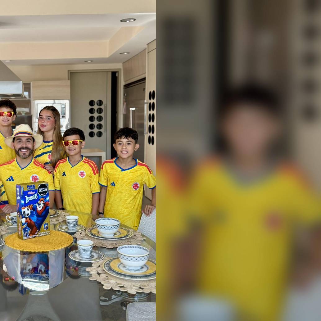 Abelardo de la Espriella con su esposa Ana Lucía Pineda y sus cuatro hijos: Lucía, Salvador, Filippo y Francesca. Foto: Redes Sociales