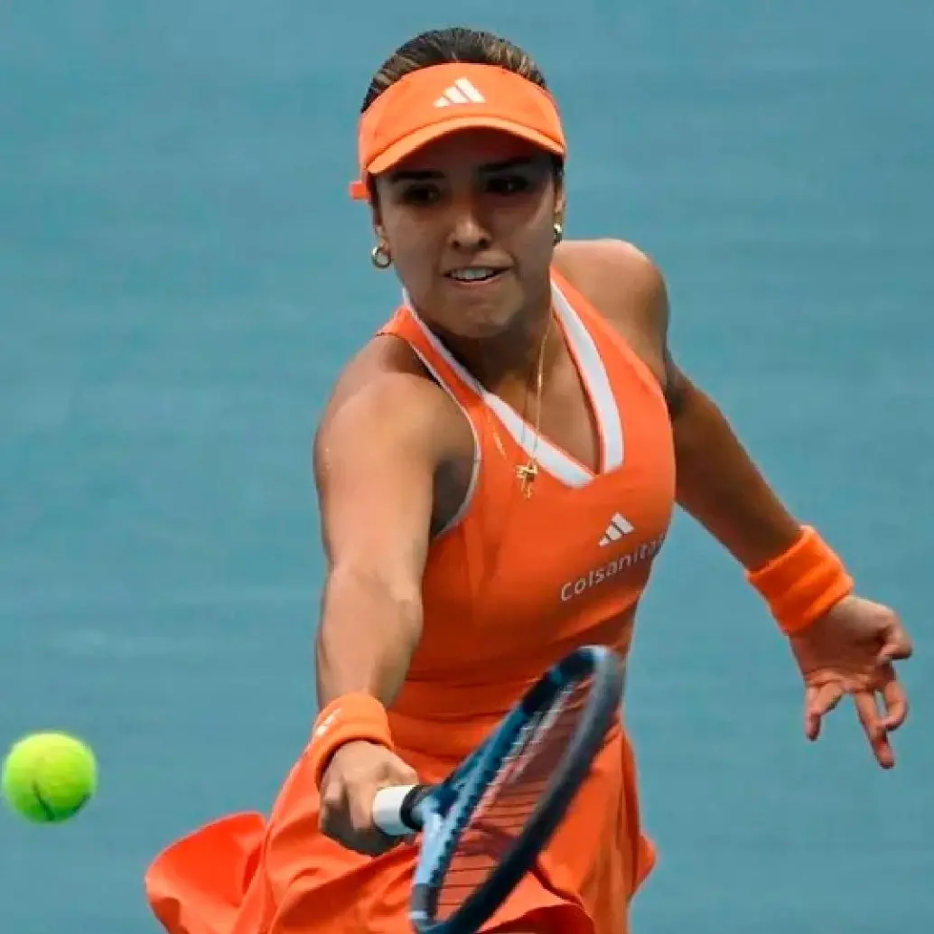 Camila Osorio se ubica esta semana en el puesto 58 del ranquin mundial de tenis. FOTO AFP