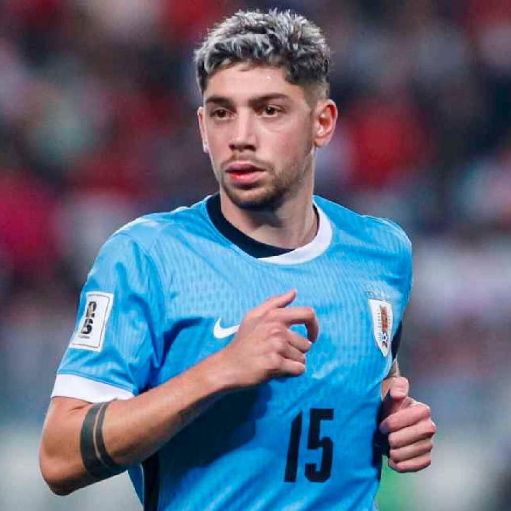 Valverde, del Real Madrid, comanda a la Uruguay en el Mundial. FOTO: Getty