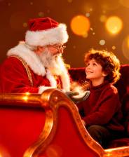 La familia puede visitar a Santa que por estos días se encuentra en Arkadia Centro Comercial. Foto: Cortesía