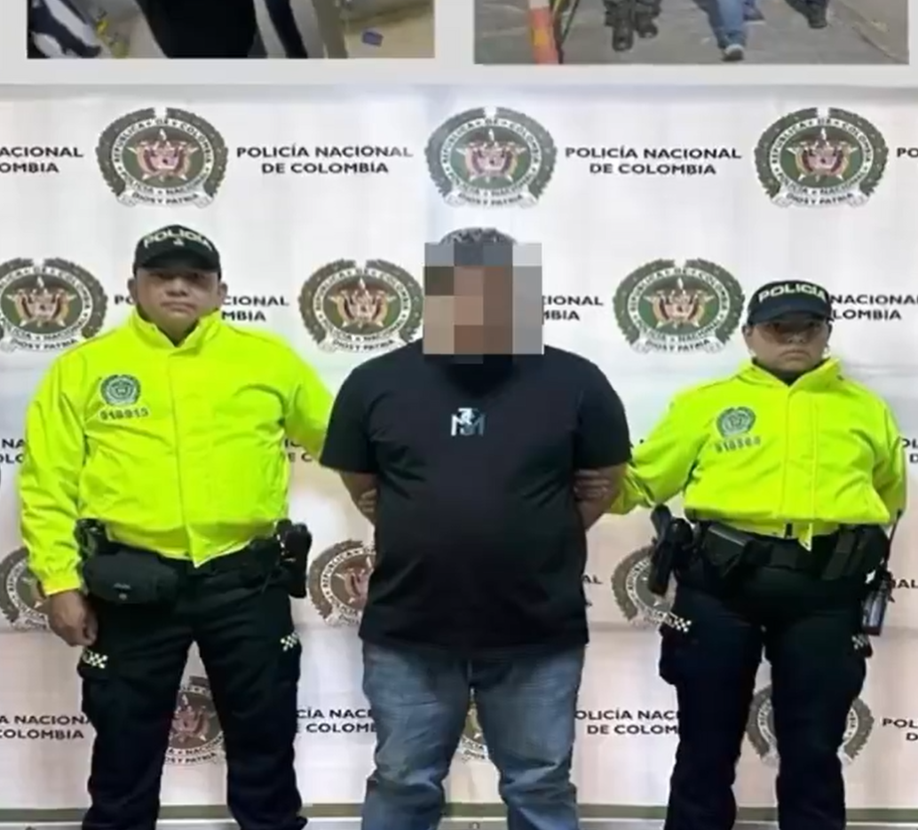 Robert Asdrua Henao Gallego sería uno de los cabecillas detrás de la organización criminal que asesinó a 7 personas en una casa en Rionegro en junio del 2024. FOTO: Policía