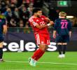 Luis Díaz durante el festejo de su último gol con el Bayern Múnich en la Champions. FOTO @FCBayernES