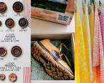 Botones elaborados con cáscaras del coco, cuero vegano (hecho con fique) y tintes a base de minerales son algunas propuestas de la moda sostenible. FOTOS Jaime Pérez 