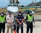Piloto y auxiliar aéreo capturados en Providencia. FOTO Cortesía