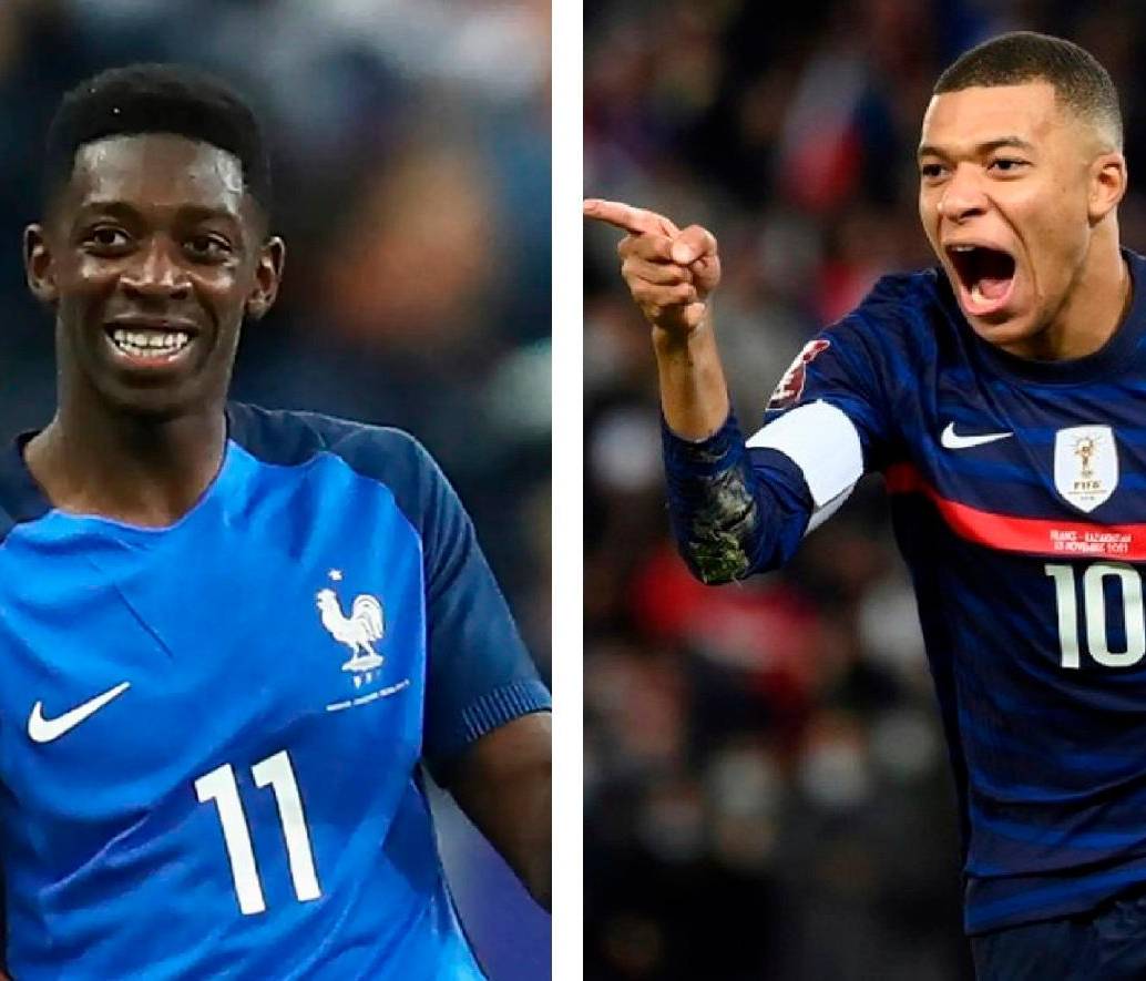 Lamine Yamal, Ousmane Dembélé y Kylian Mbappé, tres de los mejores jugadores del mundo en la actualidad. FOTO AFP