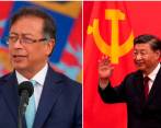 El presidente de Colombia, Gustavo Petro, podría reunirse con Xi Jinping en su visita a China. FOTOS: PRESIDENCIA Y GETTY 
