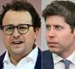 Elon Musk, Dario Amodei y Sam Altman, directivos de xAI, Anthropic y OpenAI, respectivamente, respaldaron un llamado a reducir el ritmo de desarrollo de la IA. FOTO AFP