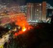EN IMÁGENES: Bomberos controlaron incendio forestal en Bello