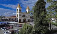 Foto panorámica del parque principal de La Unión, Antioquia. Foto: Manuel Saldarriaga Quintero