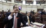 El representante Carlos Arturo Piedrahita, durante una de las discusiones en el Congreso. FOTO: Colprensa-Diego Santacruz.